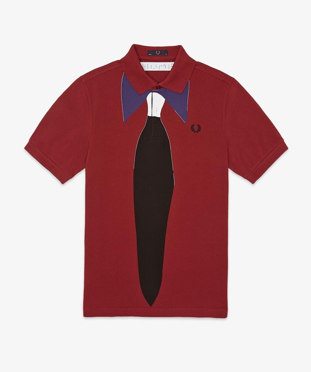 「Gary Hume Tie Print Fred Perry Shirt」