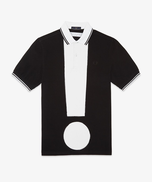 「Gary Hume Exclamation Point Fred Perry Shirt」
