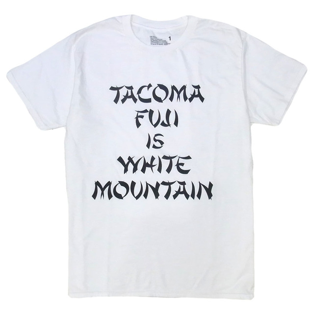 ホワイトマウンテニアリング×タコマフジレコードのTシャツ