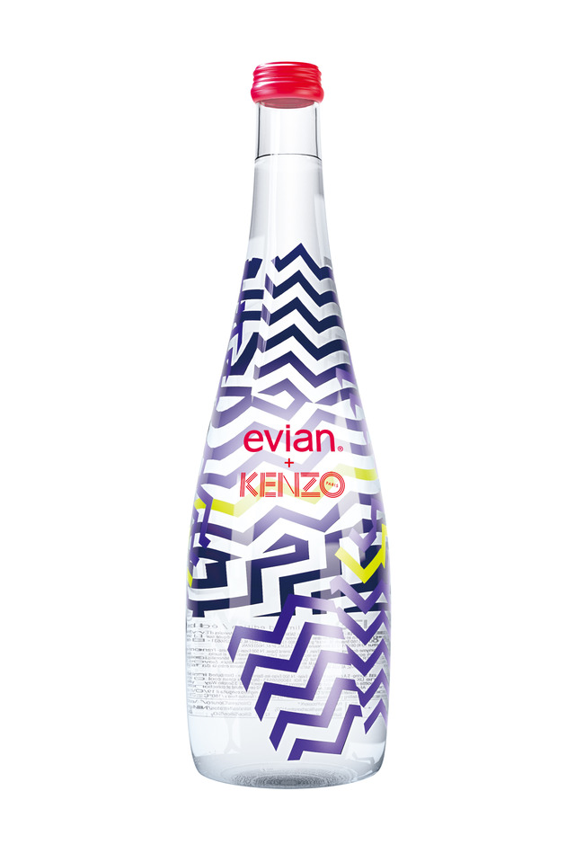 ケンゾーとのコラボによる「2015年「エビアン」デザイナーズボトル」