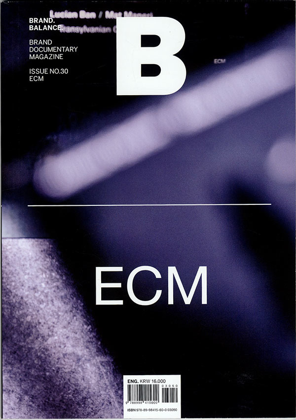 Special feature on German record label ECM. Korean culture magazine ...