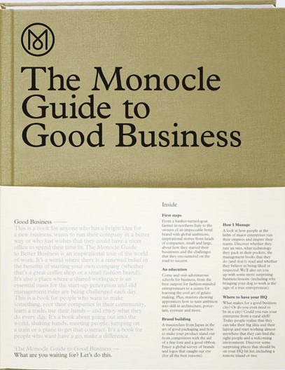 「THE MONOCLE GUIDE TO GOOD BUSINESS」タイラー・ブリュレ、アンドリュー・タック