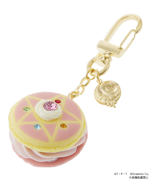 Q-pot. セーラームーン コラボ クリスタルスターマカロン キーホルダー