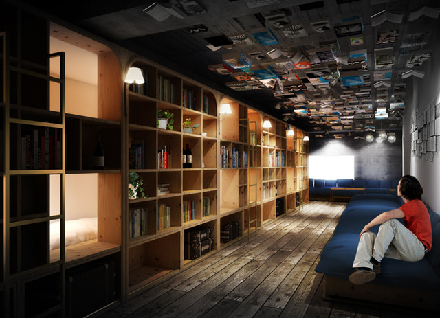 “泊まれる本屋”をコンセプトにしたホテル「BOOK AND BED TOKYO」がオープン