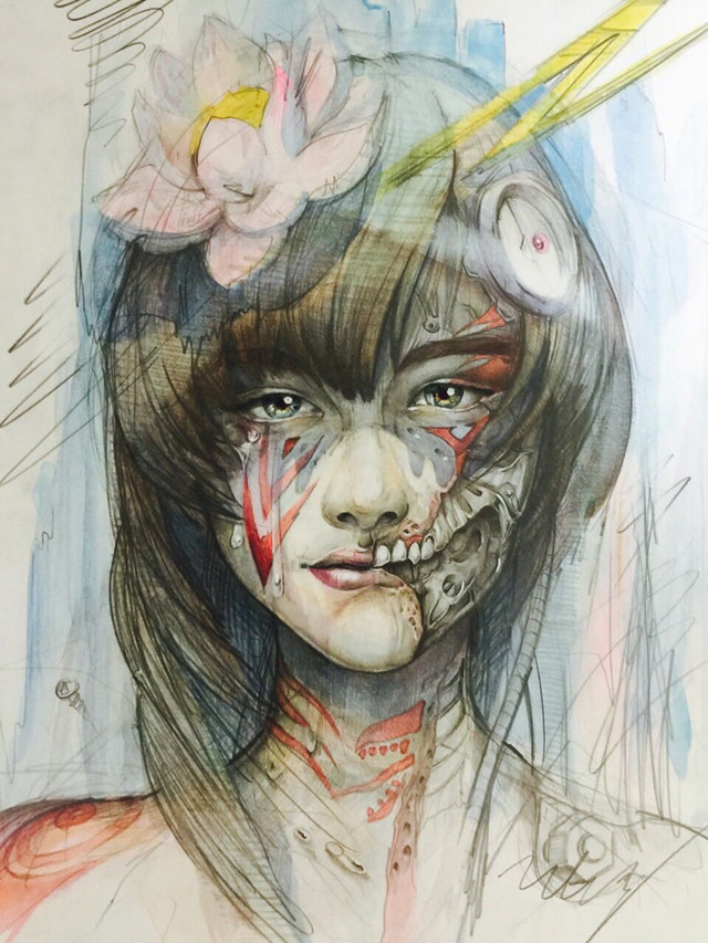 「グラウンド ワイ」がアーティストの笹田靖人が描いた「GIRL」をデザインソースにしたコラボレーションアイテムを展開