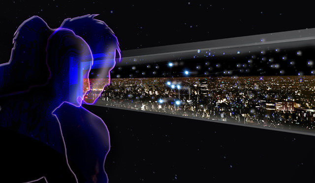 大都会の夜景にリアルとバーチャルの星空が共演する「星空のイルミネーション」が開催