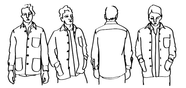 「スティーブン・アラン」×「シュナイダーマン」がコラボした、オーバーシャツ（3万8,000円）