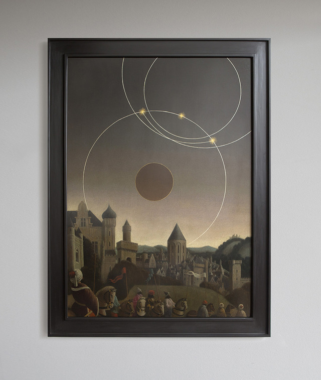 Studies into the Past｜Oil on wood panel｜120 x 90 cmCourtesy : Edouard Malingue Gallery, Hong Kong.(C)Laurent Grasso / ADAGP, Paris