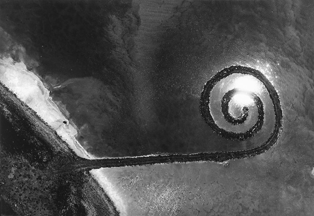 Robert Smithson’s Spiral Jetty, 1970. FromTroublemakers (c) Gianfranco Gorgoni.