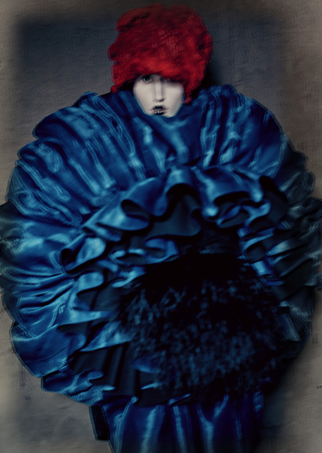 Rei Kawakubo (Japanese, born 1942) for Comme des Garcons (Japanese, founded 1969), “Blue Witch,” spring/summer 2016