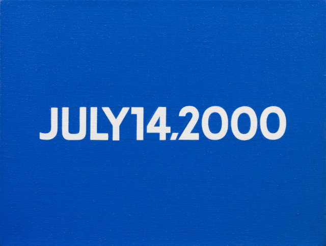 河原温　《”Friday” JULY 14, 2000 “TODAY” series No.26》　2000年