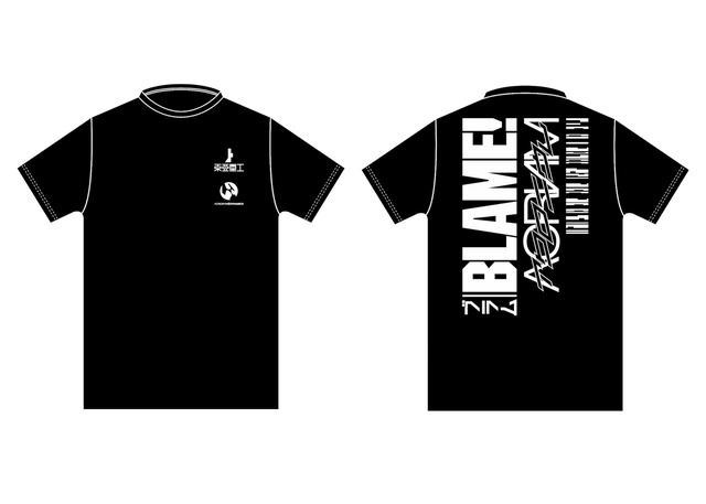 アクロニウムのボディに『BLAME!』のグラフィックがペイントされたTシャツ8,000円