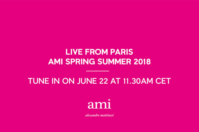 アミ アレクサンドル マテュッシ2018春夏コレクションショーをパリよりライブストリーミング