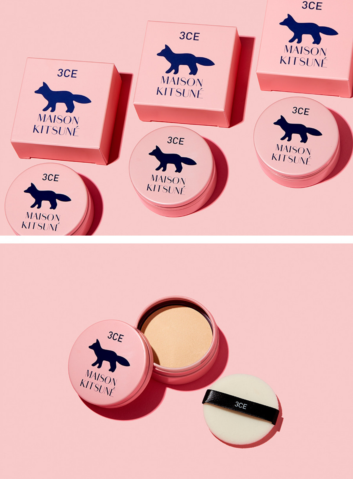 「3CE MAISON KITSUNE PRIMER SETTING POWDER（＃LIGHT BEIGE）」（税込4,460円）