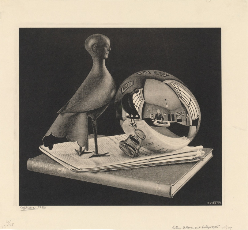 《球面鏡のある静物》 1934年 All M.C. Escher works