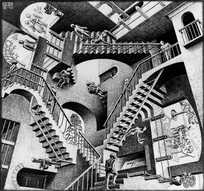 《相対性》 1953年 All M.C. Escher works