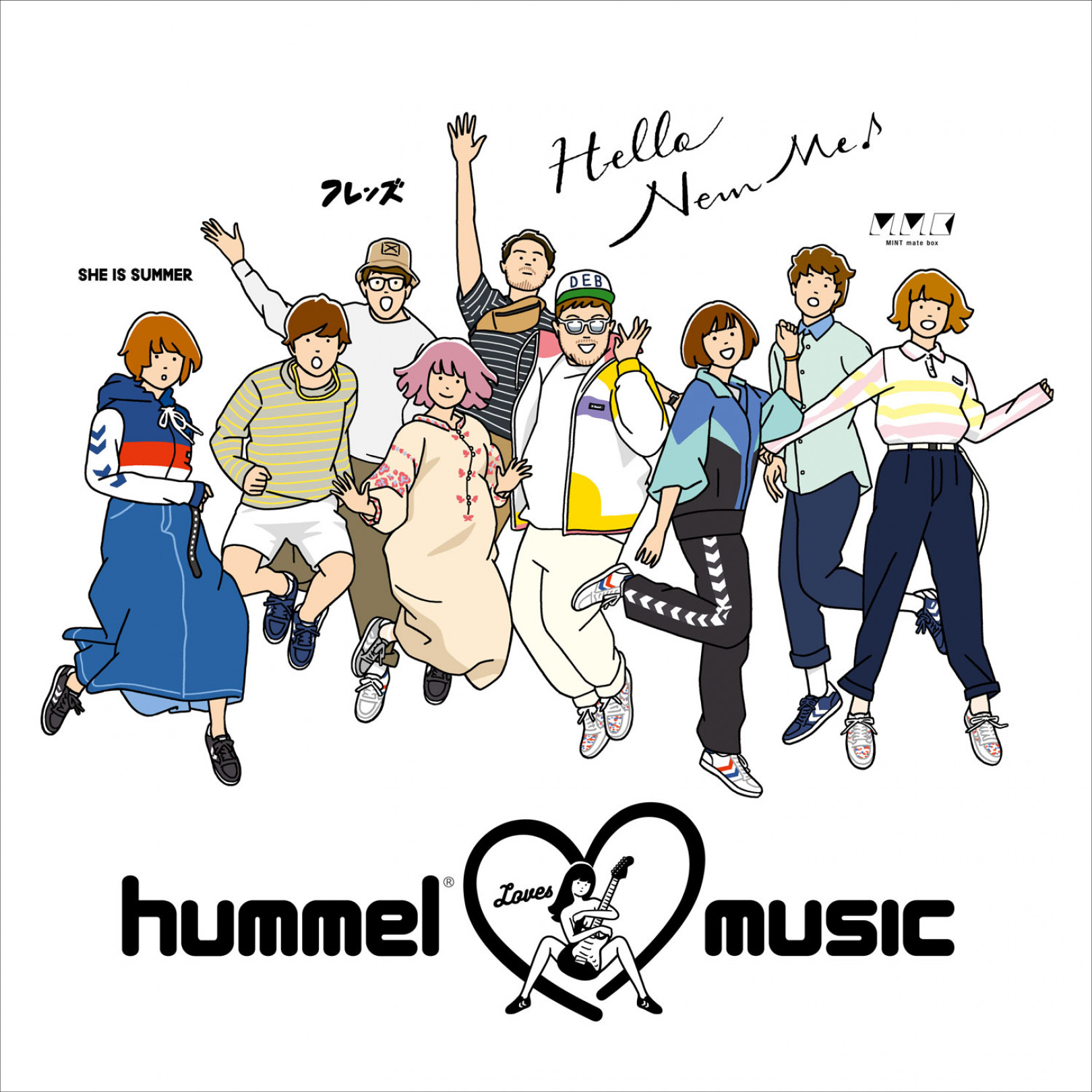 「hummel loves music」プロジェクトビジュアルイラスト