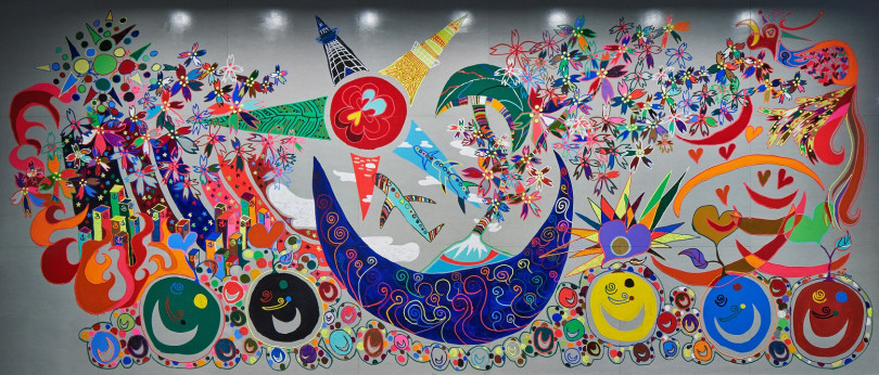日本財団パラリンピックサポートセンターオフィスの壁画