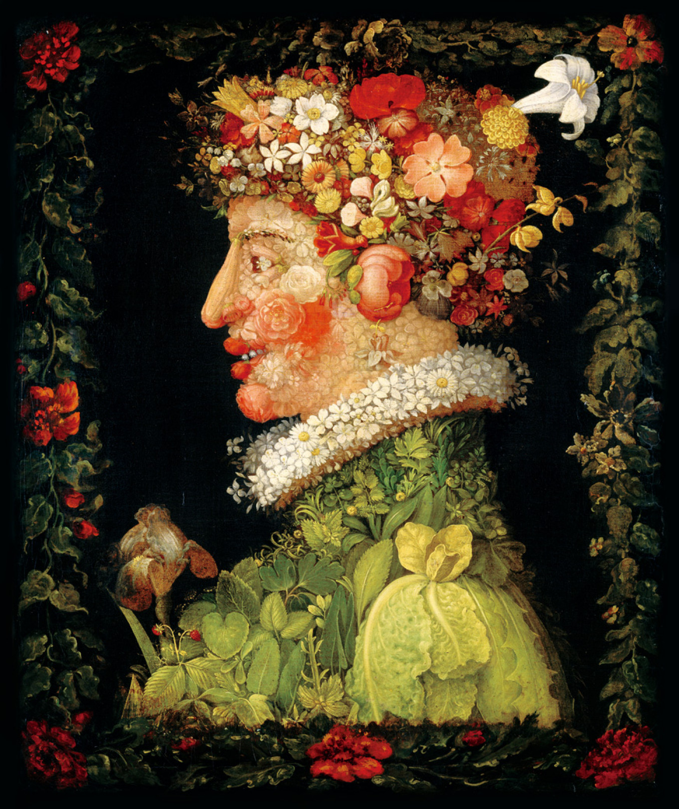 ジュゼッペ・アルチンボルド《春》1573年