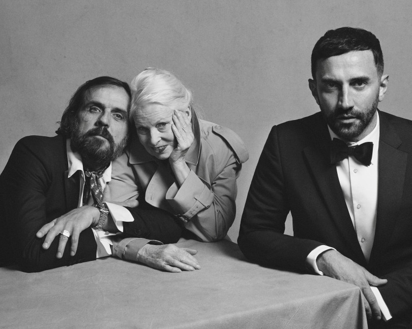 Portrait of Riccardo Tisci, Vivienne Westwood and Andreas Kronthaler