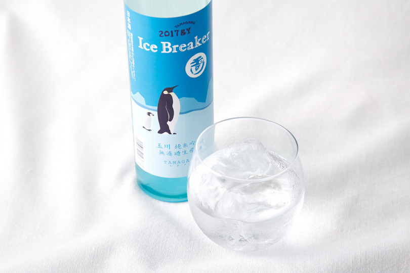 ロックで楽しむ日本酒?! ペンギンのラベルが涼しげな木下酒造の「玉川 純米吟醸 アイスブレーカー」【夏の手土産】