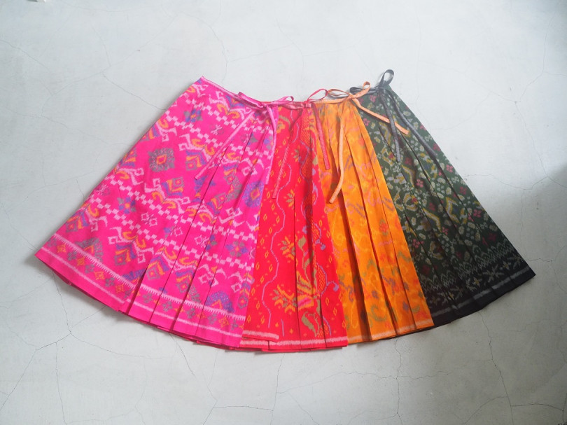 バリで作ったイカットの巻きスカート（限定品 ）