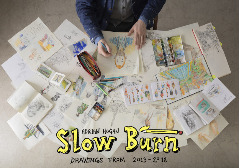 エイドリアン・ホーガン（Adrian Hogan）の個展「Adrian Hogan Solo Exhibition "Slow Burn" Drawings from 2013~2018」が開催