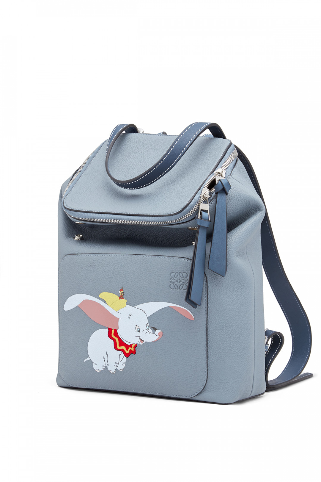 LOEWE (ロエベ) ×ダンボ ゴヤ レザー バックパック リュック ブルー 新作入荷，2025】 LOEWE ロエベ ×DISNEY GOYA ディズニー ダンボ ゴヤ