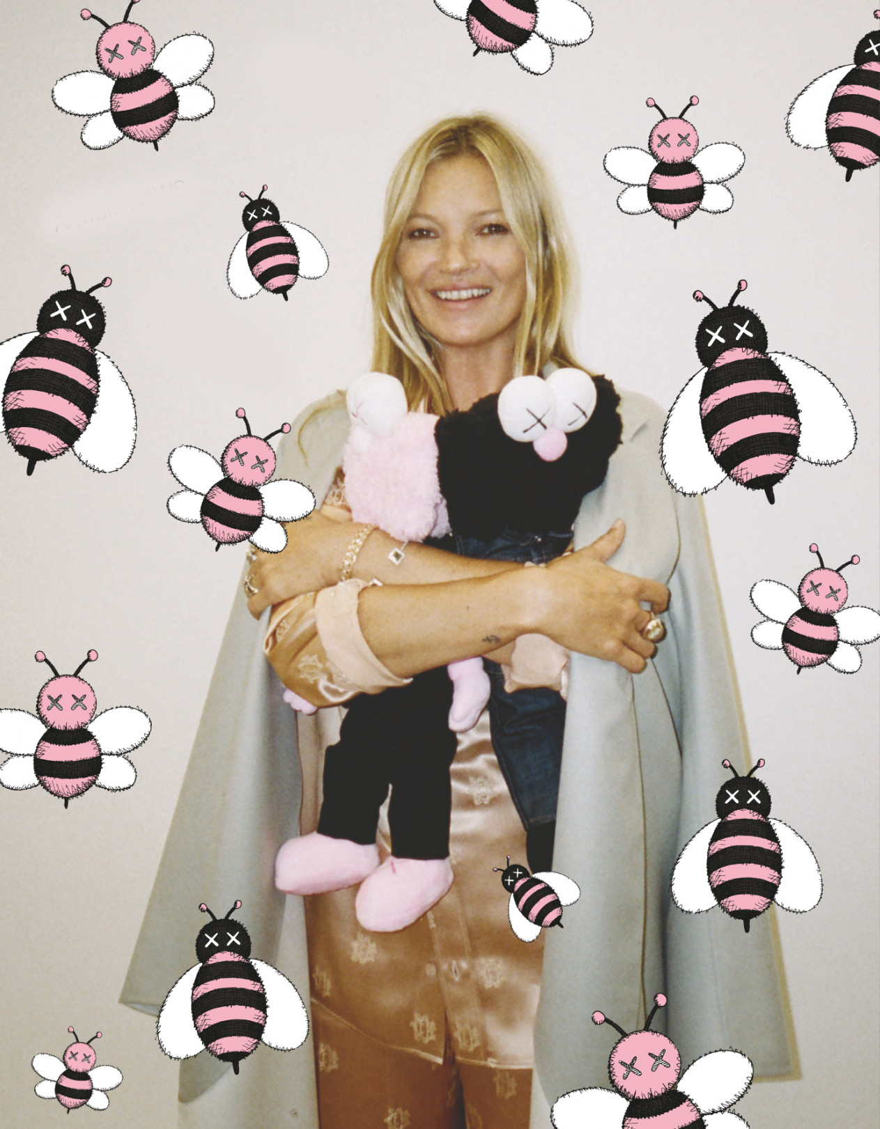 KATE Moss artwork KAWS photography by Hugo Scott