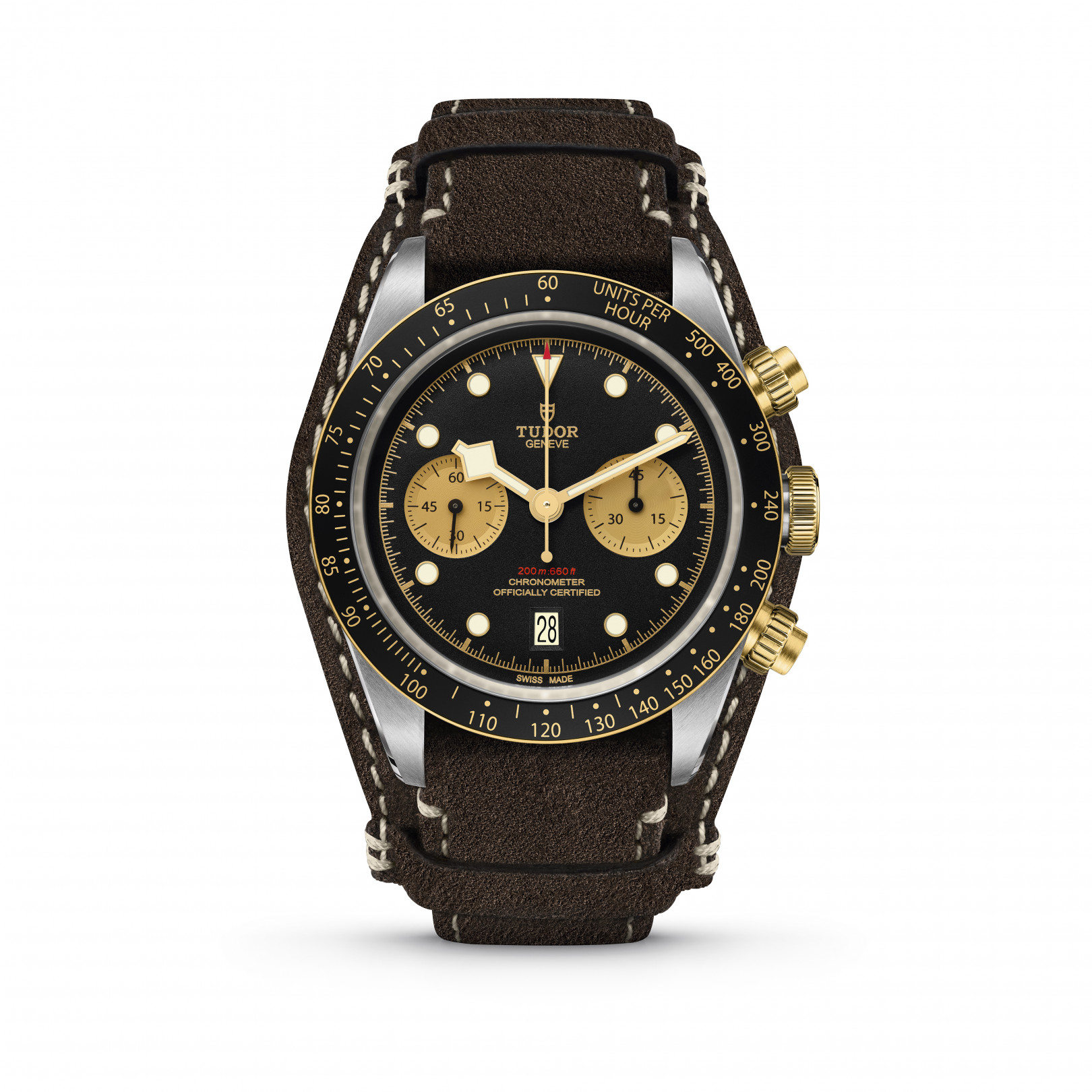 「ブラックベイ クロノ（BLACK BAY CHRONO）S&G」レザーストラップ（55万2,315円）※予価