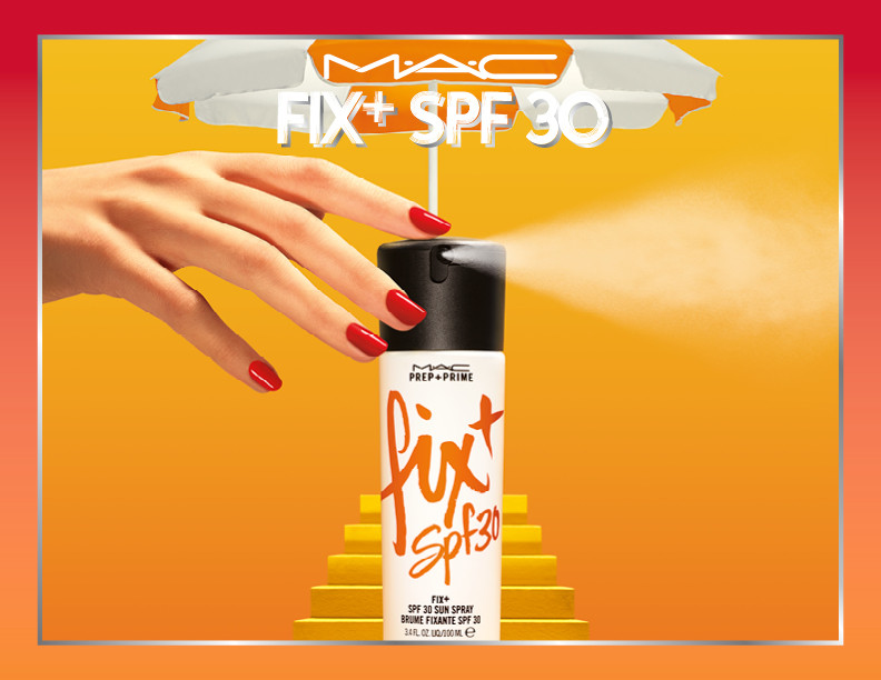 「プレップ プライム フィックス+ SPF 30 サン スプレー」（2,800円、SPF30/PA+++）