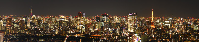 SHIBUYA SKY 屋上展望空間「SKY STAGE」からの眺望（夜）