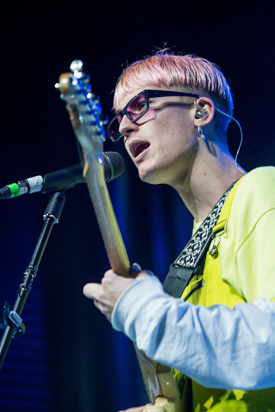 LISBON, PORTUGAL - FEBRUARY 19: Gus Dapperton performs at Teatro Capitolio on February 19, 2019 in Lisbon, Portugal.