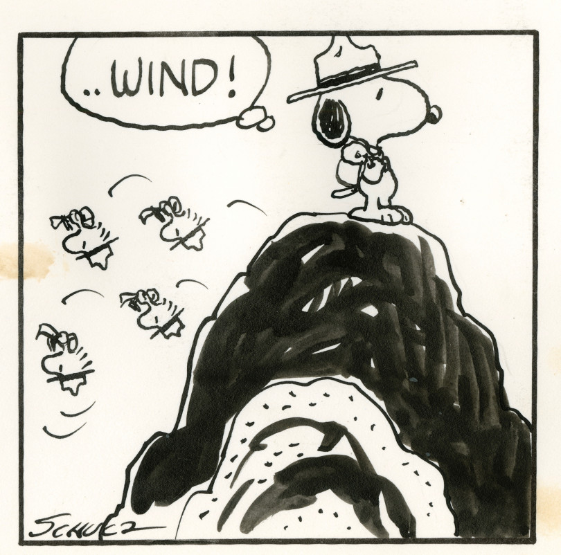 「ピーナッツ」原画（部分） 1978年8月16日