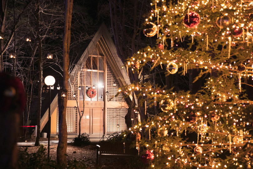 軽井沢高原教会 星降る森のクリスマス 19 ランタンキャンドルが照らす冬夜の森で レポート Art Culture Fashion Headline