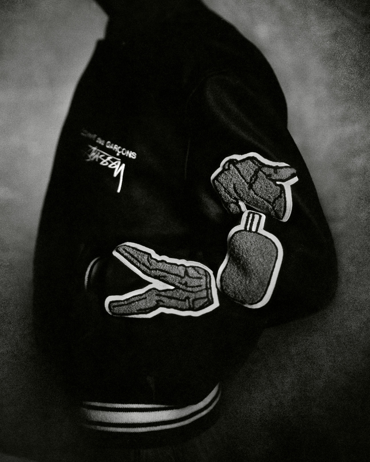 「Stüssy & COMME des GARÇONS Varsity Jacket」