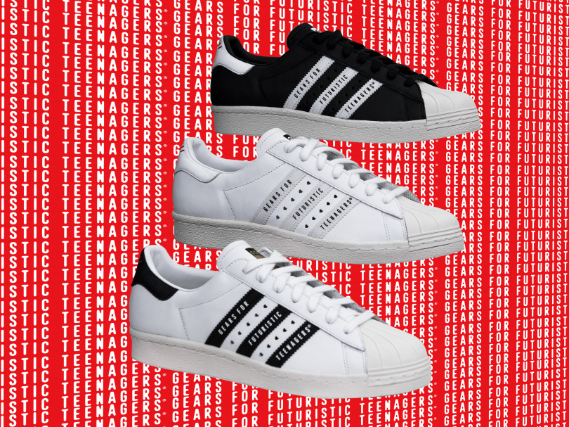 adidas superstar 80s nigo black