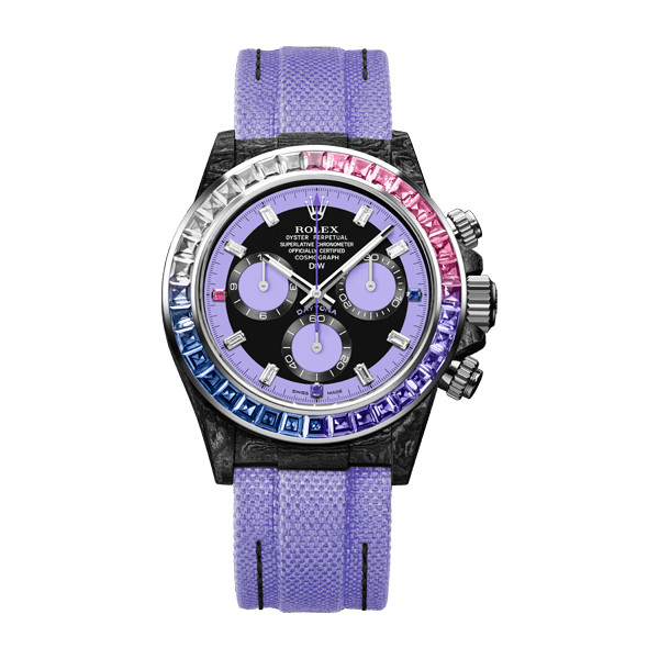 CARBON ROLEX DAYTONA RAINBOW VIOLET