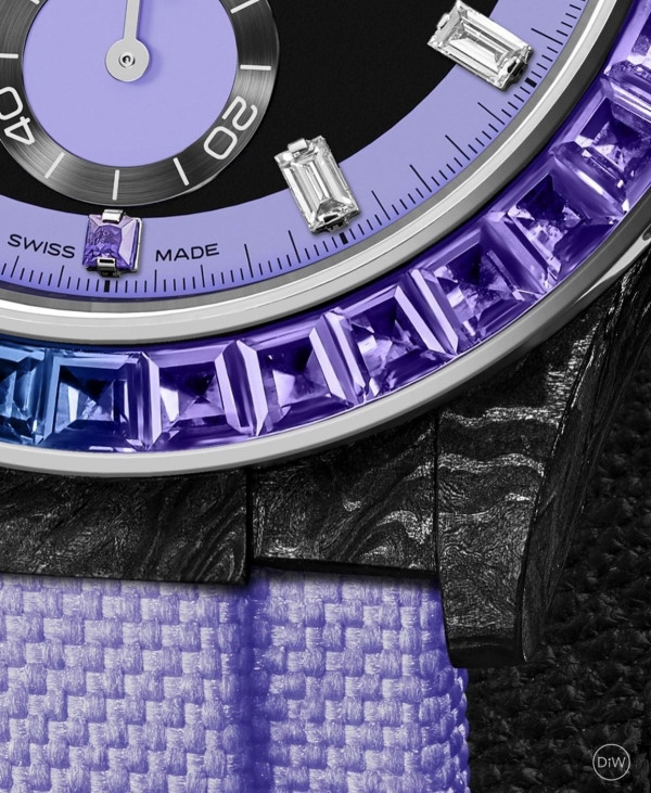 CARBON ROLEX DAYTONA RAINBOW VIOLET