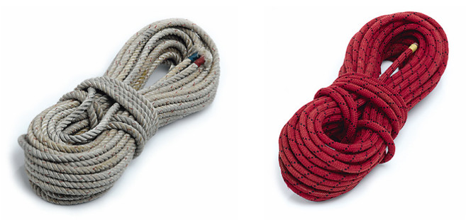 ロープメーカーとして創業したマムートの初期のロープなどもスイス本国より取寄せ
