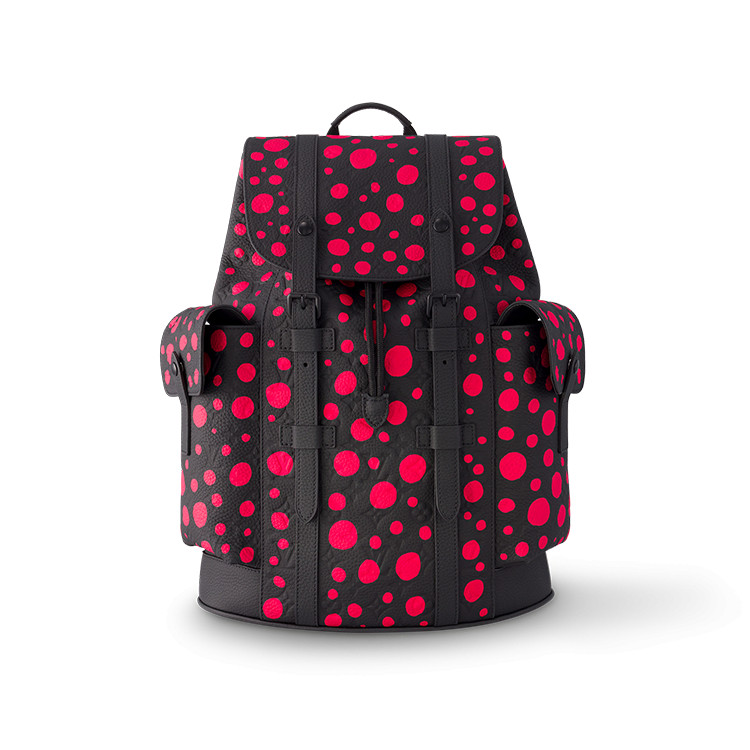 Christopher Mm In Taurillon Monogram Leather With Infinity Dots Print Louis Vuitton X Yayoi Kusama
