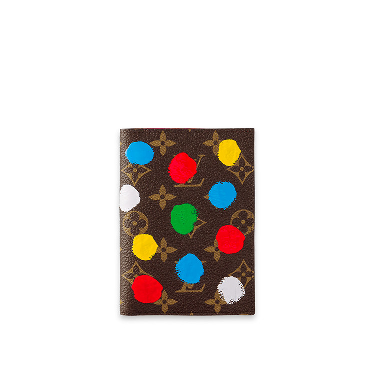 Louis Vuitton x Yayoi Kusama Passport cover in Monogram canvas with Painted Dots print