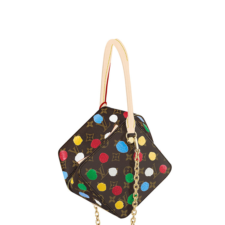 Louis Vuitton x Yayoi Kusama Square Bag in Monogram canvas with Painted Dots print