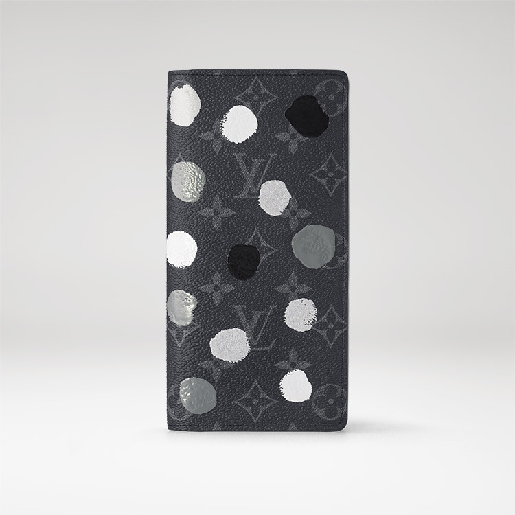 Brazza In Monogram Eclipse Canvas With Painted Dots Print Louis Vuitton X Yayoi Kusama