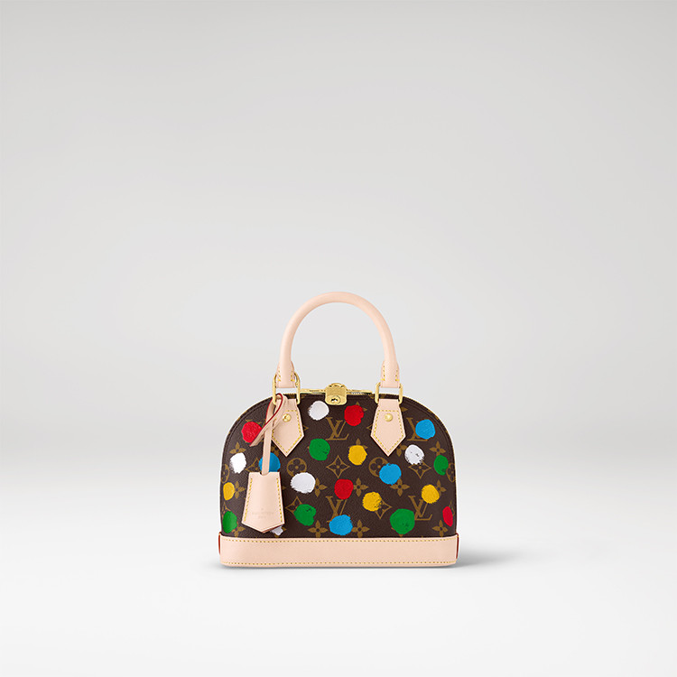 Louis Vuitton x Yayoi Kusama Alma BB in Monogram canvas with Painted Dots print
