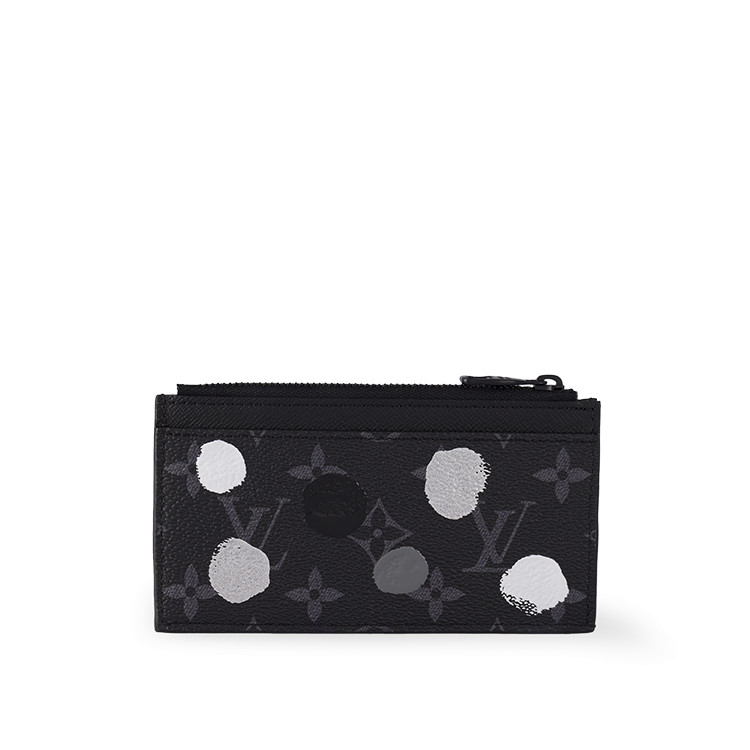 Coin Card In Monogram Eclipse Canvas With Painted Dots Print Louis Vuitton X Yayoi Kusama