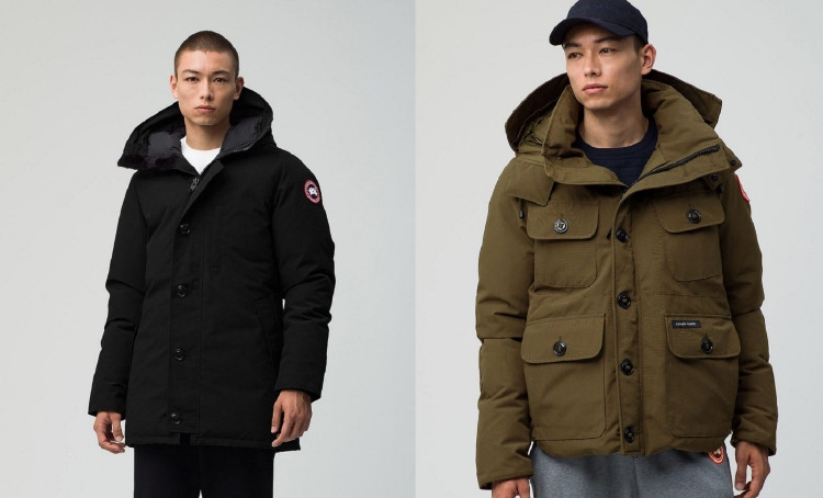 左から：Jasper Parka （16万5,000円）, Russell Parka （14万3,000円）