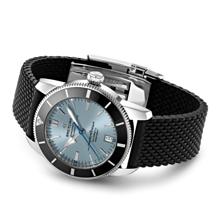 ブライトリング ブラック メッシュ ラバーストラップ 22mm