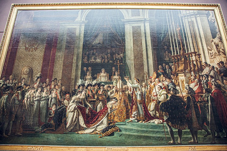 ジャック・ルイ・ダヴィッド「皇帝ナポレオン 1世の戴冠式と皇妃ジョゼフィーヌの戴冠」