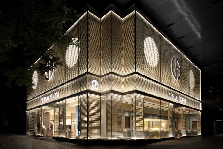 Giorgio Armani boutique opens in Omotesando, featuring the brand's